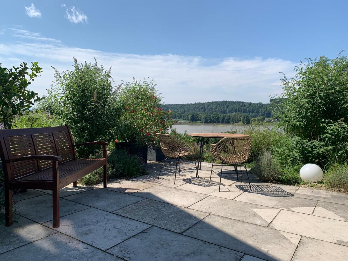 Stille X Weite - Hochwertige Wohnung Mit See-Panorama Kronburg Eksteriør bilde